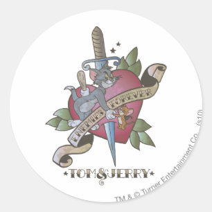 Adesivo Tom e Jerry Enemies para sempre 2
