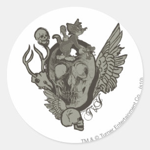 Adesivo Tom e Jerry Skull