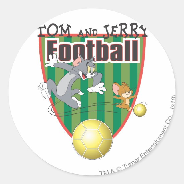 Adesivo Tom e Jerry Soccer (Futebol) 6 (Frente)