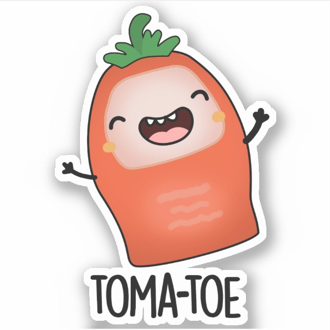 Adesivo Tomate Funny Tomato Pun (Frente)