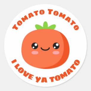 Adesivo Tomate Tomato Eu te amo Tomato