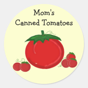 Adesivo Tomates Enlatados da Mamãe