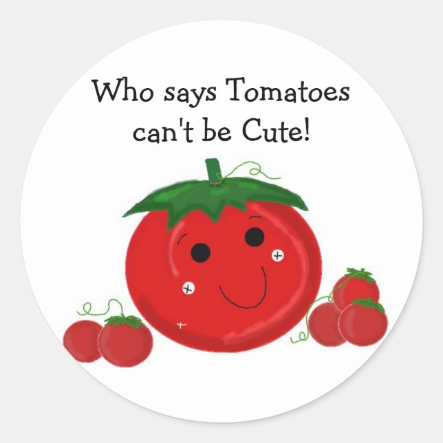 Adesivo Tomates Fofos (Frente)