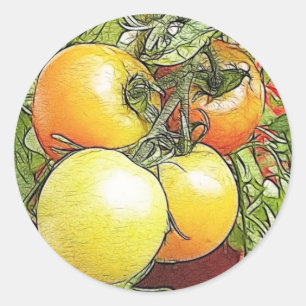 Adesivo Tomates frescos da herança do jardim