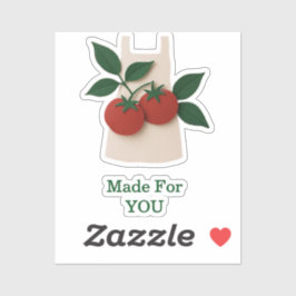 Adesivo Tomato Apron Sticker — Feito Para Você
