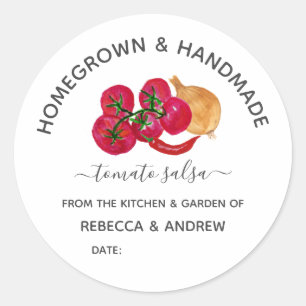 Adesivo Tomato Chill Casado e Fabricado à Mão Salsa Mason