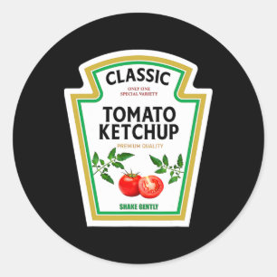 Adesivo Tomato Ketchup Condição Figurino Festa de Hallowee