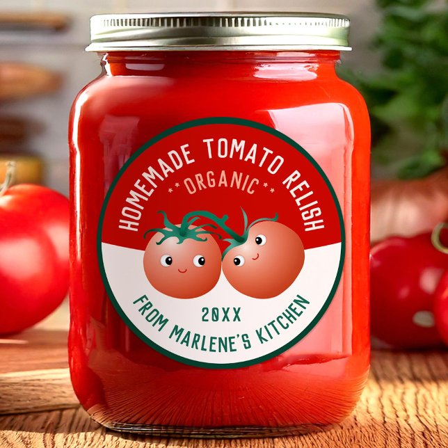 Adesivo Tomato Relish para sua receita caseira (Criador carregado)