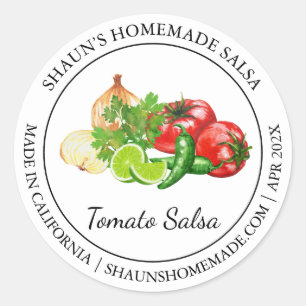Adesivo Tomato Salsa Modern label