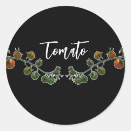 ADESIVO TOMATO VINE FOTO CLASSIC ROUND STICKER