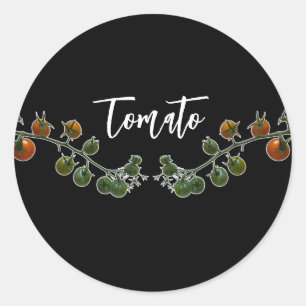 ADESIVO TOMATO VINE FOTO CLASSIC ROUND STICKER