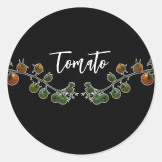 ADESIVO TOMATO VINE FOTO CLASSIC ROUND STICKER