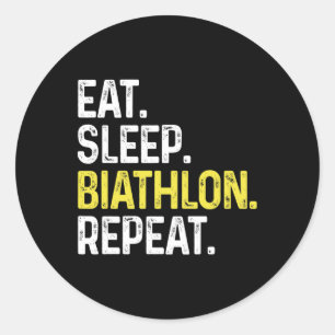 Adesivo Tome Biathlon Repetir Biathlon Engraçado Atleta B