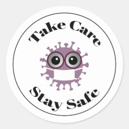 Adesivo Tome Cuidado Mantenha O Vírus Da Corona Mascarado