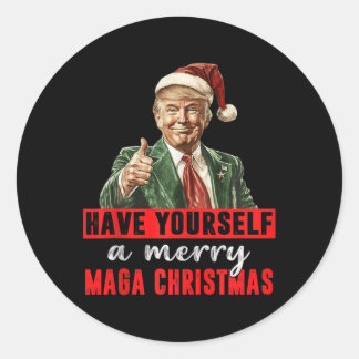 Adesivo Tome Uma Feliz De MAGA Natal Engraçado Trump C