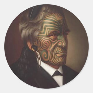 Adesivo "Tomika Te Mutu" - Gottfried Lindauer Sticker