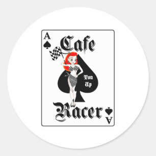 Adesivo Tonelada do piloto do café acima do Redhead