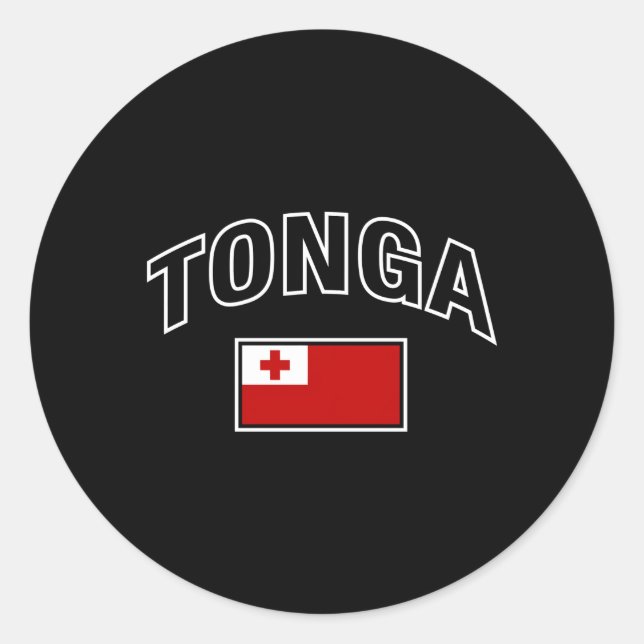 Adesivo Tonga Flag Proud Tongan (Frente)