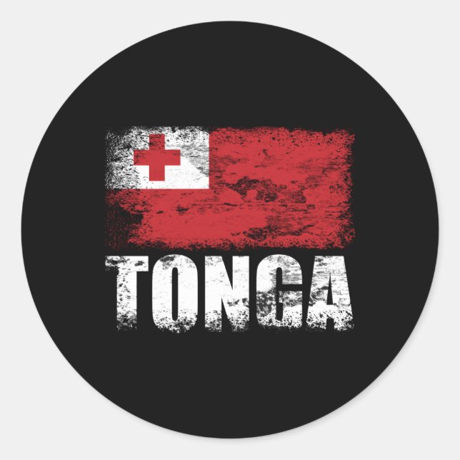Adesivo Tonga Flag Tongan Flag Hood (Frente)