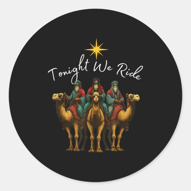 Adesivo Tonight We Ride Christmas, 3 Wise Men, Christian C (Frente)