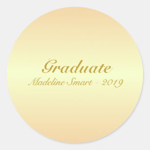 Adesivo Tons Marrom Dourado Graduatiation