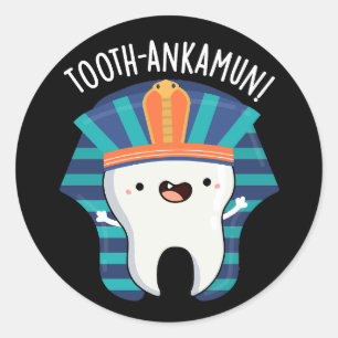 Adesivo Tooth tornozelo Engraçado Arma Escuro BG