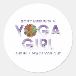 Adesivo TOP Don't Mess With a Yoga Girl