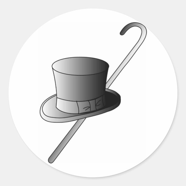 Adesivo Top Hat e Cane (Frente)