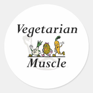Adesivo TOP Músculo Vegetariano