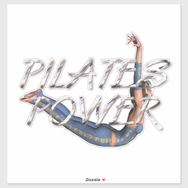 Adesivo TOP Pilates Poder (Folha)