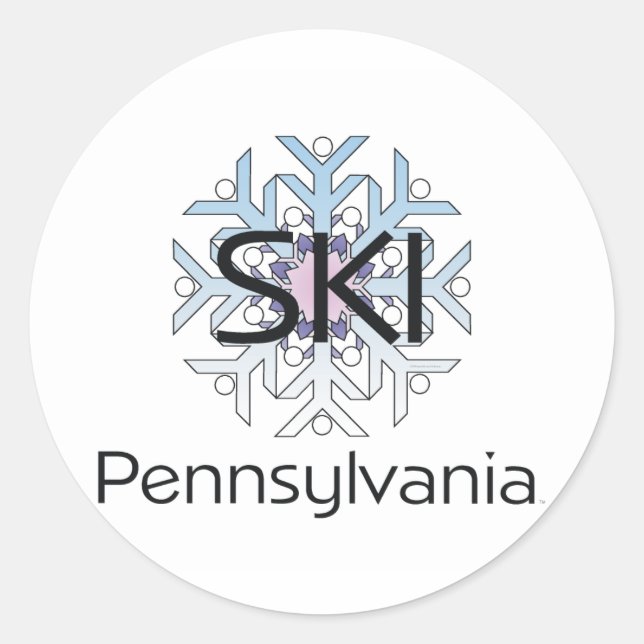Adesivo TOP Ski Pensilvânia (Frente)