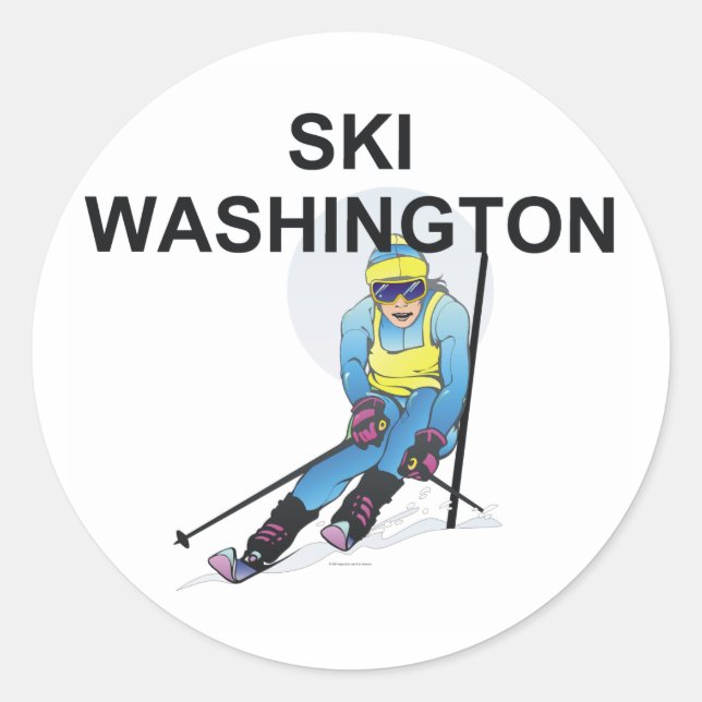 Adesivo TOP Ski Washington (Frente)