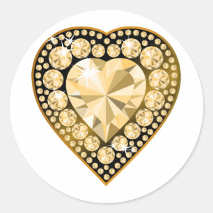Adesivo Topaz Gem Heart