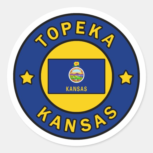 Adesivo Topeka Kansas (Frente)
