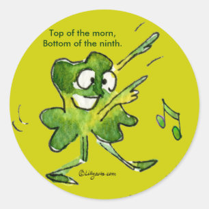 Adesivo Topo Do Pau De Shamrock Irlandês Morn