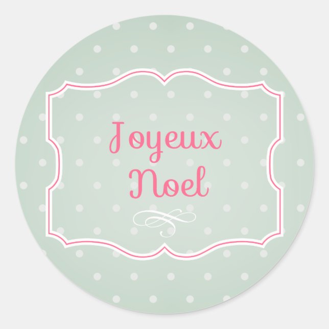 Adesivo Topper/adesivo do Cupcake Noel do Joyeux (Frente)