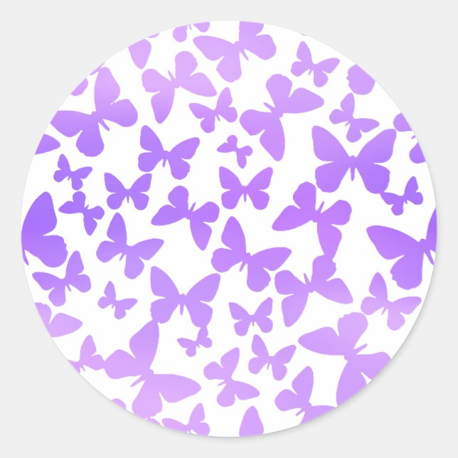 Adesivo Toques de borboleta (Lavanda) (Frente)