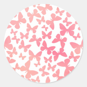 Adesivo Toques de borboleta (Peach)