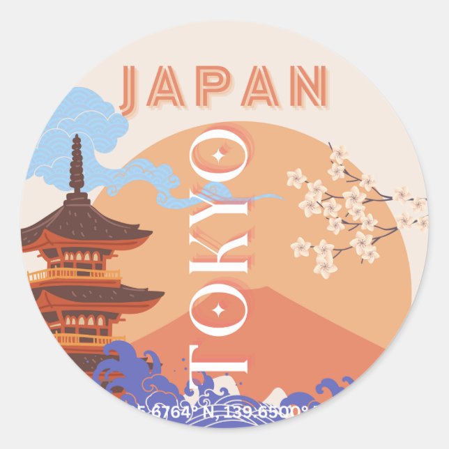 Adesivo Tóquio Japão Viagem Art (Frente)