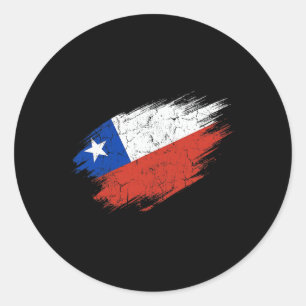 Adesivo Torcedor de Futebol Chileno Bandeira Rasgada Orgul