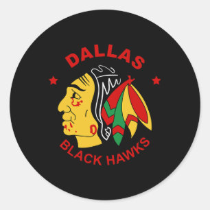 Adesivo Torcedor de hóquei vintage do Dallas Black Hawks