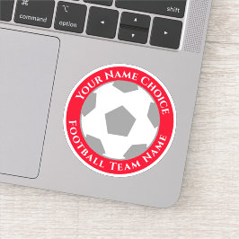 Adesivo Torcendor de Futebol com Nome do Time Personalizad