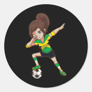 Adesivo Torcendor de Futebol Jamaica Bandeira Jamaicana Me
