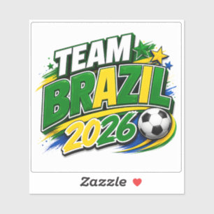 Adesivo TORCIDA DO BRASIL 2026 Fã de Futebol Brasileiro
