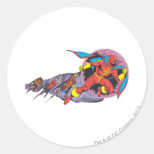 Adesivo Tornado Vermelho No Movimento Do Vento