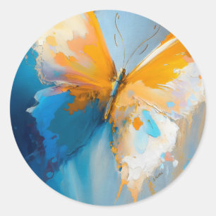 Adesivo Tornando-se Luz – Borboleta Abstrata em Movimento