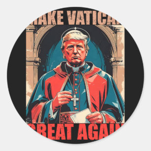Adesivo Tornar Excelente Vaticano Novamente - Pope Trump M