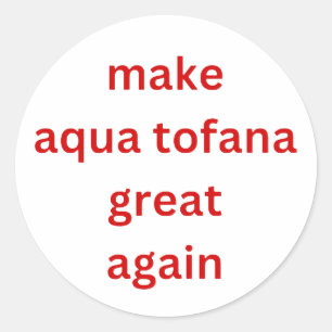 Adesivo tornar o excelente aqua tofana novamente vermelho