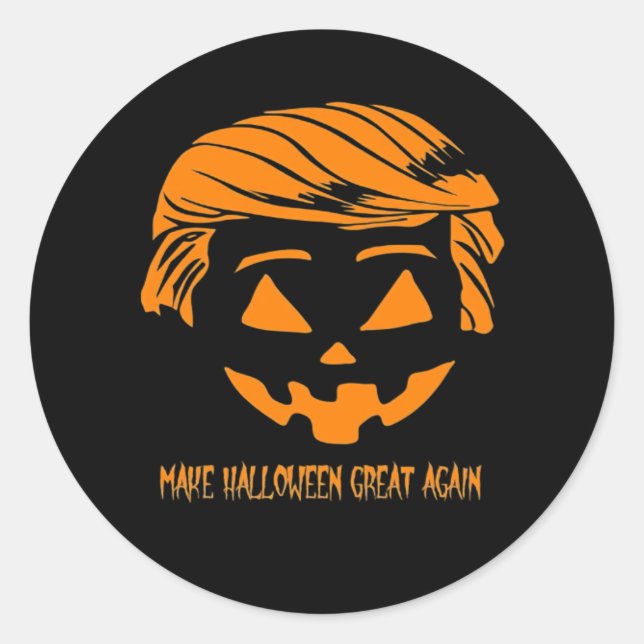 Adesivo Tornar o Excelente do Halloween novamente clássico (Frente)