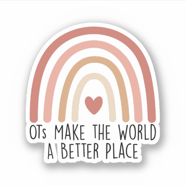 Adesivo Tornar o mundo um lugar melhor, ocupacional (Frente)